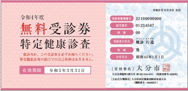 大分市のにのみや内科・特定健診（特定健康診査）のご案内